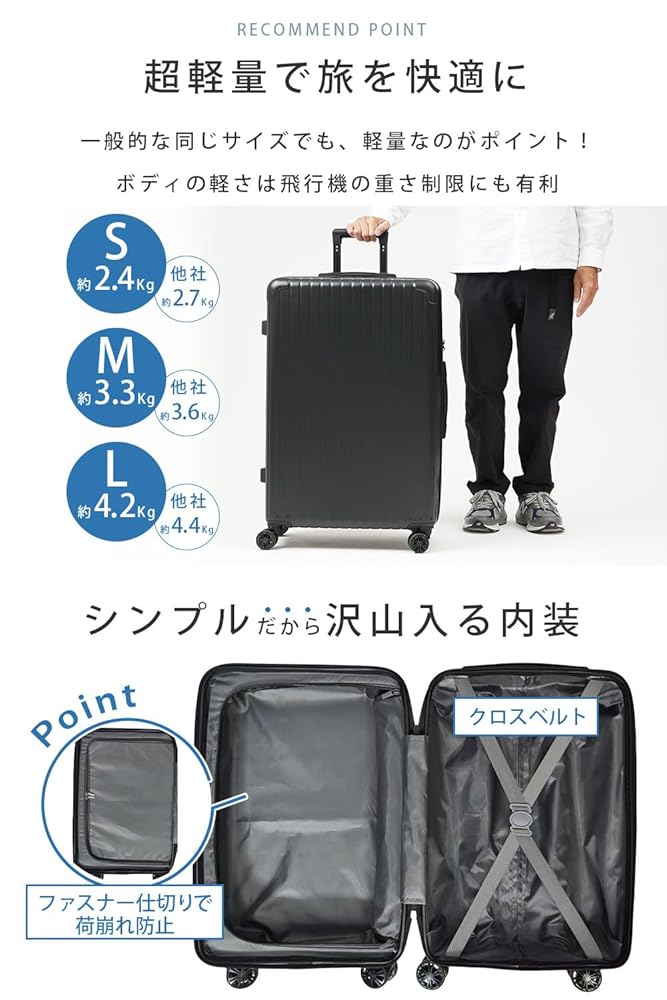 ca様 Amazon | スーツケース Sサイズ 機内持ち込み 軽量 小型